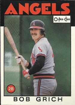 1986 O-Pee-Chee Baseball Cards 155     Bob Grich
